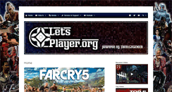 Desktop Screenshot of letsplayer.org